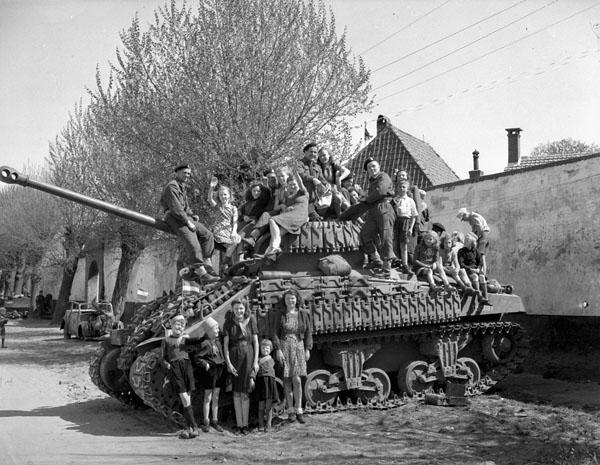 Photo of Aboard a Sherman Firefly Tank