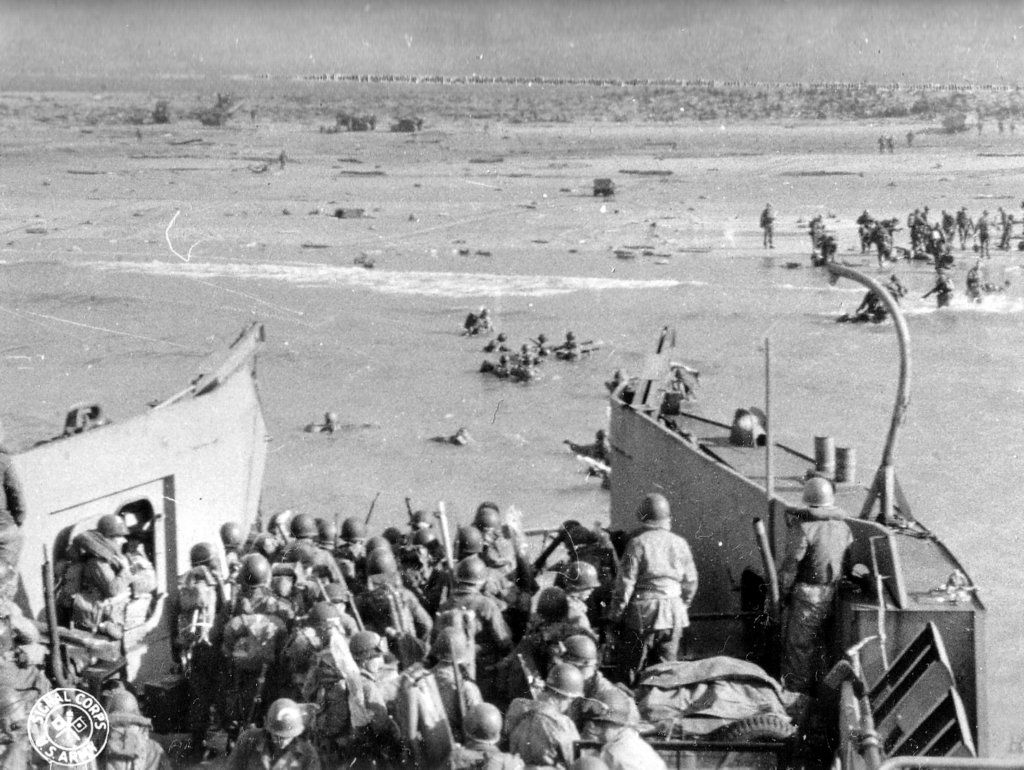 Photo of LCT landing at Utah Beach