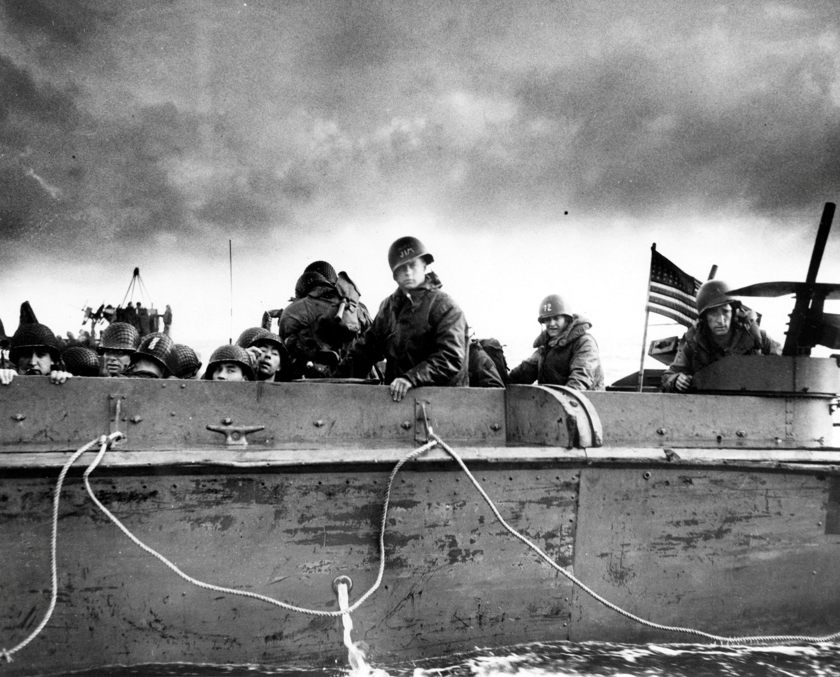 Photo of LCVP approaching normandy