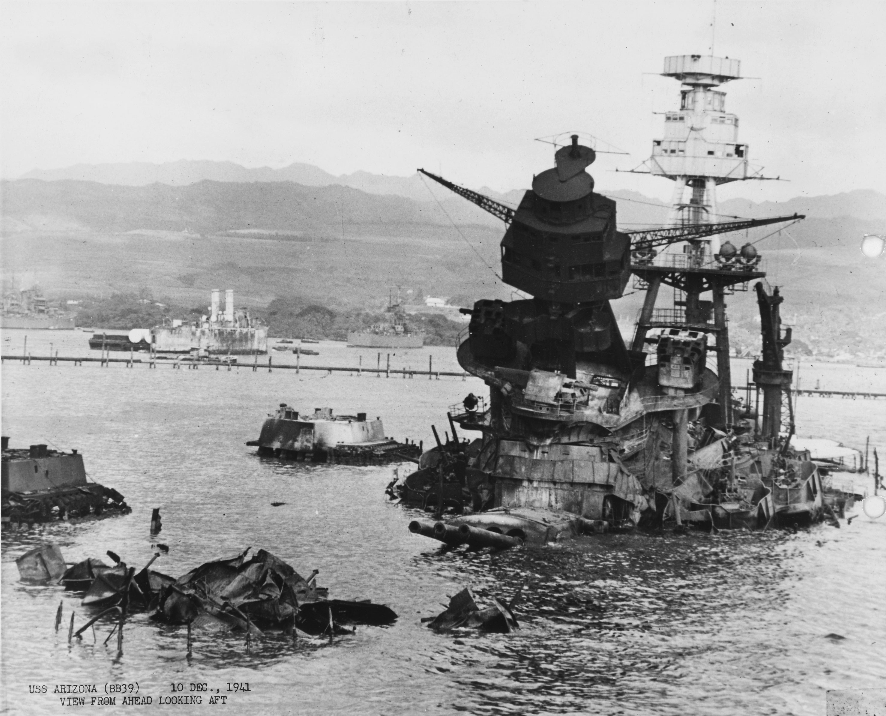 Photo of Aftermath of USS Arizona