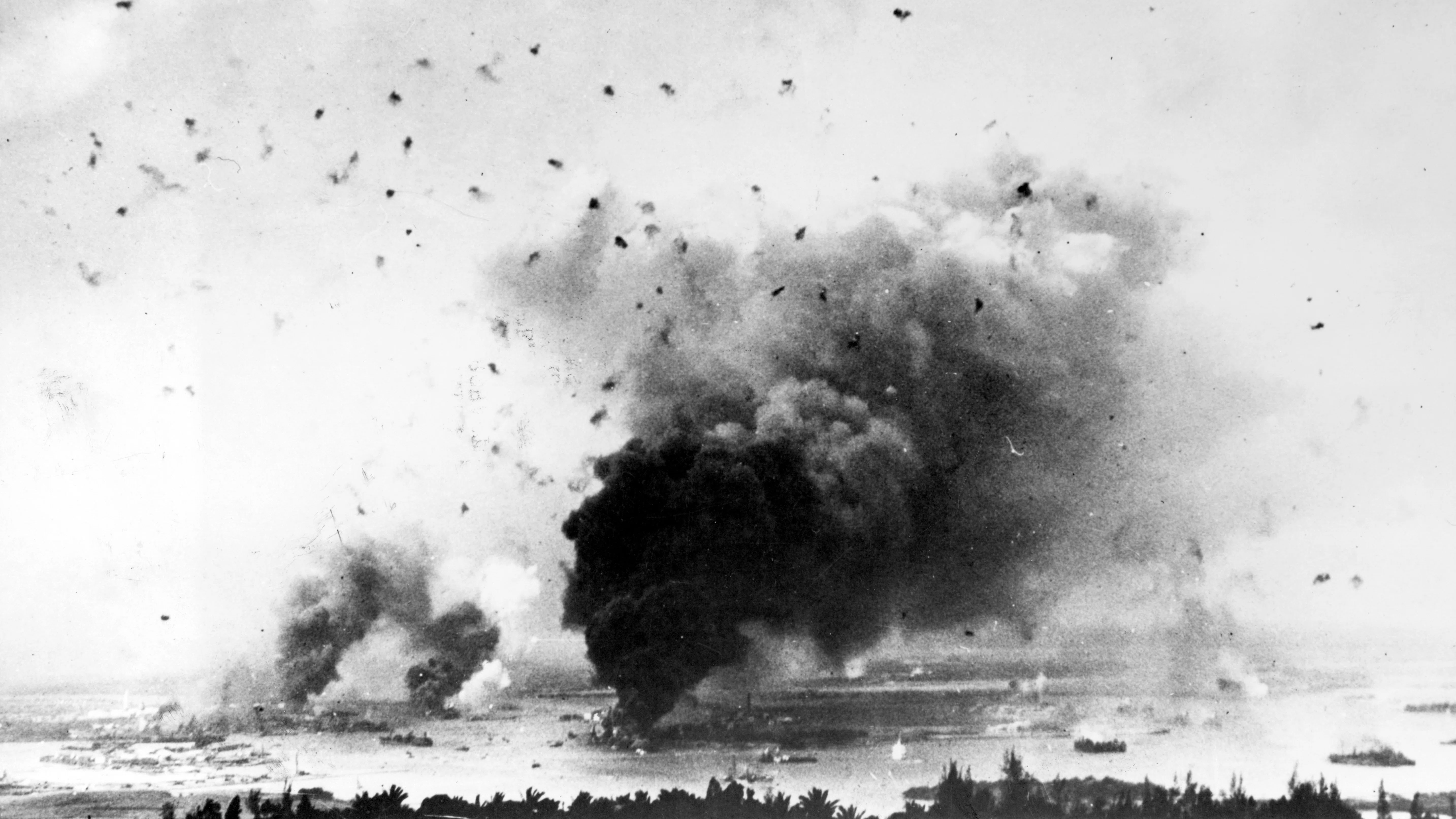 Photo of Smoke rises from the Naval Yard