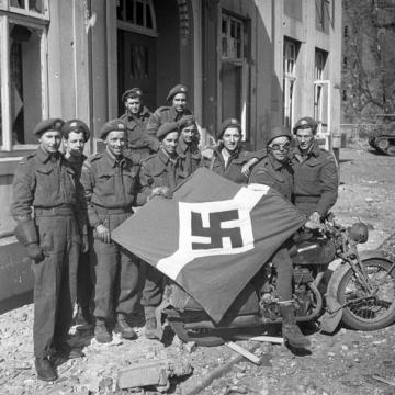 Captured Nazi Flag