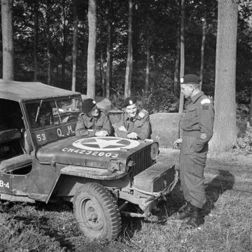 Chatting at the Jeep