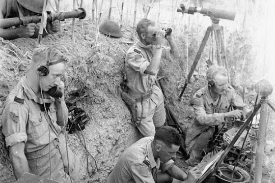 Forward Observation Post - Canadian Army - War Photos
