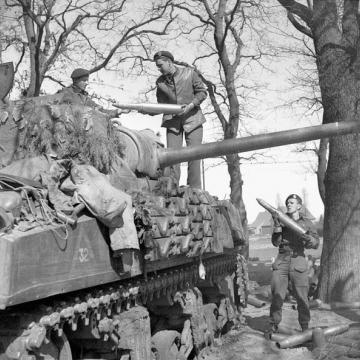 Shelling a German Position