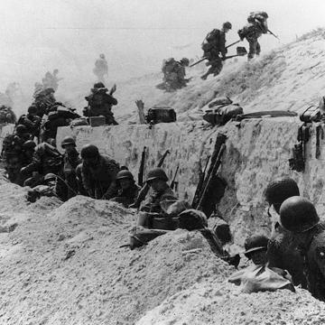 Seawall at Utah beach