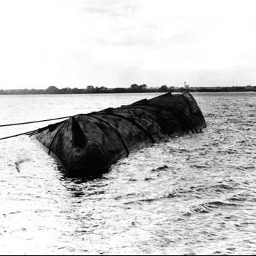 Capsized USS Utah