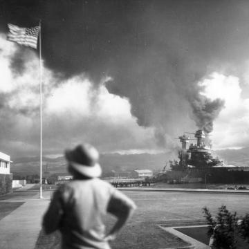 USS California hit by torpedoes